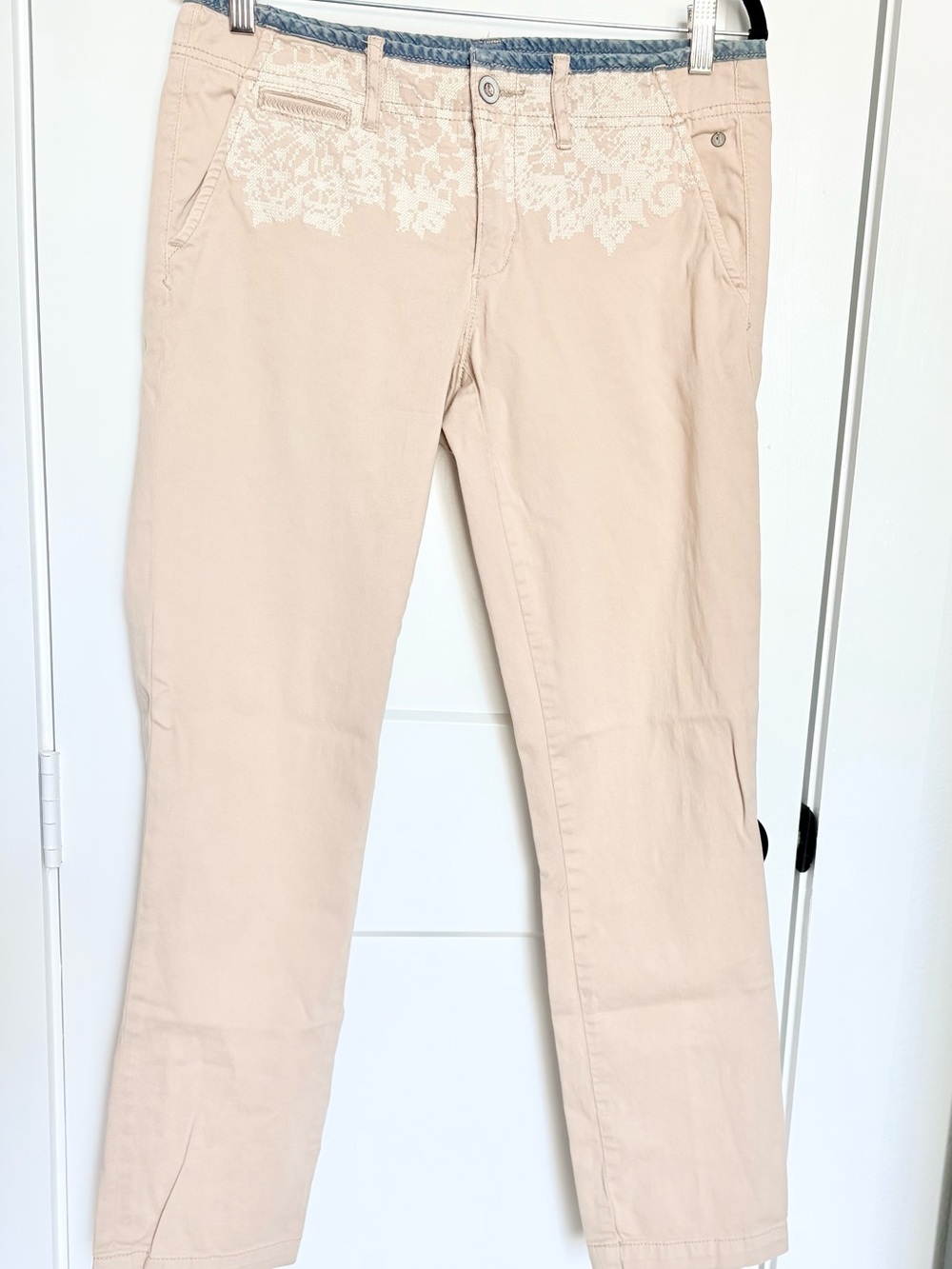 Pilcro and the Letter Press Khaki Low Rise Pants